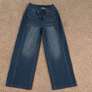 HALARA Dark Blue Straight-Leg Women’s Jeans